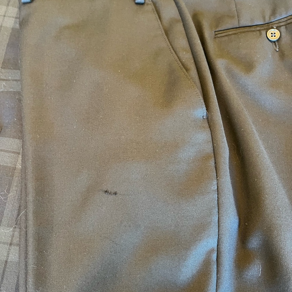 Jos. A. Bank Plaid Dinner Jacket and Slacks Size 44L Slim Fit Slacks W40” L33” - Picture 15 of 16